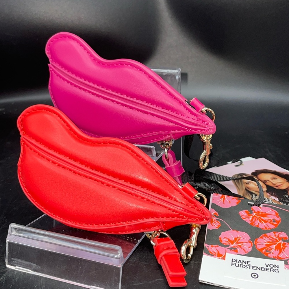 (1) DVF X Target Lip Pouch coin purse keychain